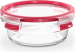 Emsa Clip&Close Glass Food Container 600 ml red