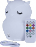 Mesmed Silicone night lamp MM013 Owl with a remote control