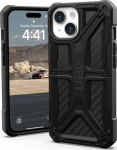 Kaitse&uuml;mbris Monarch, Apple iPhone 15, carbon fiber, Urban Armor Gear (UAG)