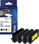 Freecolor Patrone HP 934XL color BK/C/M/Y remanufactured
