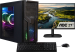 CAPTIVA Power Starter R80-001 TFT Bundle AMD Ryzen 5 DDR4-SDRAM SSD - AMD R5 - 3.9 GHz