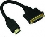 MicroConnect Adapter HDMI - DVI M/F, 15CM, Black, HDMI to DVI (24+5)