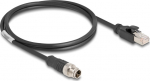 Delock Netzwerkkabel - 8 pin M12-X (M) zu RJ-45 (M)