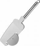 Teesa Pizza cutter with cutting disc, with edge cutting teeth and a spatula with clamp