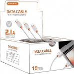 Kabel USB Vega USB-A - Lightning 1 m White (28258)