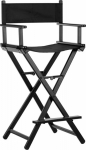 Activeshop Makeup chair foldable aluminum black