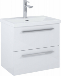 A857969806 / ROCA / KWADRO / KWADRO BATHROOM CABINET 60 CM Z 2 SZUFLADAMI, DO COLLECTING Z WASHBASIN HEBE, WHITE GLOSSY / ZAMIENNIK 166712 /