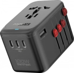 Promate TripMate-GaN100 GaNFast&trade; Multi-Port Wall Charger 100W / EU/US/UK/AU