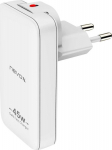 nevox 45W Dual Slim Ladeger&auml;t GaN USB-C/USB EU/US wei&szlig;