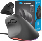 Natec Genesis CRAKE Vertical Mouse 2 PRO 128000DPI optical black