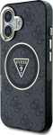Guess IML 4G Glitter and Triangle Logo MagSafe Protective cover for Apple iPhone 16