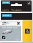 DYMO Rhino Heat shrink tubing 12mmx1.5m schwarz->wei&szlig;