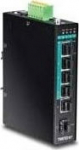 TRENDnet TI-PG541 - Switch - 4 x 10/100/1000 (PoE+) + 1 x 10/100/1000 + 1 x Gigabit SFP - an DIN-Rail mountable - PoE+ (TI-PG541)