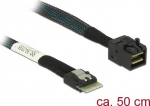 Delock Kabel Slim SAS SFF-8654 4i > Mini SAS HD SFF-8643 50 cm (85081)