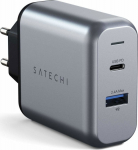 Satechi 30W Dual Port Wall Charger space gray