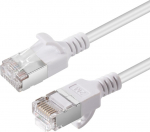 MicroConnect CAT6A U-FTP Slim, LSZH, 5m, Network Cable, White
