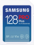Samsung PRO Plus SDXC 128GB UHS-I U3 [Record 130MB/s Reading 180MB/s] v 2023 - SDXC | 128GB | Class 10 | UHS-I | U3 | Reading do 180 MB/s | Record do 130 MB/s