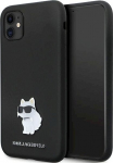Karl Lagerfeld KLHCN61SMHCNPK Silicone C Metal Pin Hardcase for iPhone 11/Xr 6.1" / black