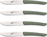 Berkel steak knife set 4-pcs. Color green