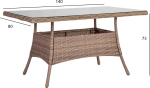 Table TOSCANA 140x80xH73cm, beige