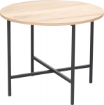 Coffee table HANNES 60x60xH48cm, rustic melamine