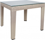 Side table WICKER 50x50xH45cm, beige