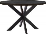 Dining table VANCOUVER D120xH75cm, black smoky oak