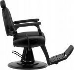 Activeshop Gabbiano Francesco black barber chair with black frame