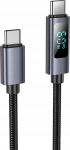 Kabel USB Hoco USB-C - USB-C 1 m Czarny