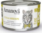 Amanova Cat Tuna & Shrimps w bulionie puszka 70g