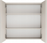 DEFRA Wall-hung bathroom cabinet Z Mirror above the washbasin POLA 2DL 2 KASHMIR doors