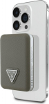 Guess Grained Triangle Power Bank 5000mAh 15W USB-C MagSafe Inductive / brown