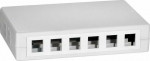 LogiLink Surface-mounted housing Keystone 12 ports UTP, White (NK4033)