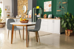 Nuforma AVELLINO GRAY UPHOLSTERED LIVING ROOM OFFICE CHAIR