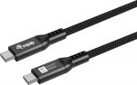 Equip Kabel USB-C4.0->C 80Gbps PD240W St/St 1.20m schwarz