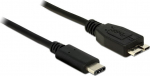 DELOCK USB3.1 Kabel C -> micro B St/St 1.00m schwarz