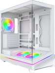 Montech Sky 3 PC-Geh&auml;use, Midi Tower, ATX, ARGB, Tempered Glass - wei&szlig;