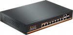 Hismart PoE switch 8ch 1000Mbps +2G uplink +2G SFP