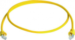 TELEGARTNE Patch cord S/FTP Cat6a (ISO/IEC), 0.5m MP8 FS500, LSZH, yellow, 1:1