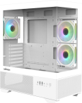 Zalman CHRONIX V2, ATX Mid Tower PC Case, 3 x 120mm ARGB Fans, White