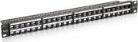 Equip - Patch panel with cable management - Schwarz - 1U - 48 Ports