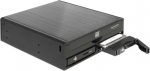 Delock 5.25" Mobile Rack for 1 x 5.25" Slim Drive + 2 x 2.5" SATA HDD / SSD - Enclosure for storage drives - 2.5" (6.4 cm)