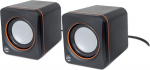 MANHATTAN Aktivbox USB Stereo 2 Speaker Black/orange retail