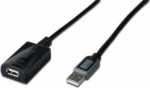 Cable USB Digitus USB-A - USB-A 20 m Czarny (DA73102)