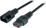 EFB Elektronik EFB Kaltger&auml;teverl. C14 180&deg;-C13 180&deg;,IEC Lock,1.0m,3x1.00mm