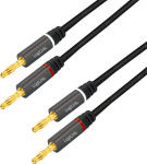 LogiLink audio, banana plug 5.0m - kabel audio 2x2 banana plug LogiLink 5.0m