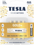 Tesla TESLA GOLD Alkaline batteries AAA (LR03, microtubular, blister) 4 ks