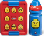 Lego Lunch Set Iconic Classic Bright Blue - water bottle and snack box set