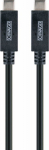 Schwaiger USB-Kabel 3.1 St. C->3.1 TypC 1.00m Schwarz