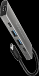 AXAGON HMC-5G2 2x USB-A + 2x USB-C + HDMI, USB-C 3.2 Gen 2 10Gbps hub, PD 60W, 13cm USB-C cable